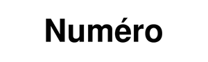 Numero France magazine black logo Studio DRÈA